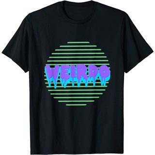 เสื้อยืดโอเวอร์ไซส์เสื้อยืดผู้ใหญ่ ลายพาสเทล Goth Neon Kawaii WEIRDO VaporwaveS-3XL