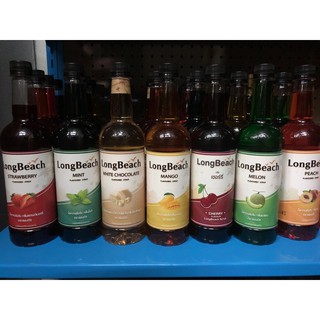 ไซรัปpeach740ml(longbeach)