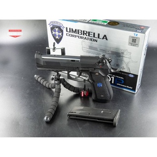 ของเล่น Tokyo Marui บาเรสต้า Umbrella (Biohazard) สีดำ ท่อเงิน ระบบกรีนแก๊ส