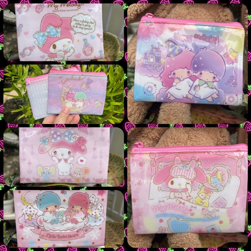 กระเป๋าสตางค์ ใส่เหรียญ Sanrio ซองซิปลายการ์ตูน ซองใส่ตังค์ 🍭🎀