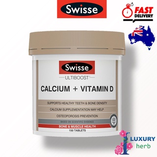 Swisse Calcium + Vitamin D 150 Tablets exp04/2026