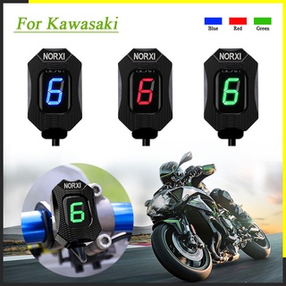 ตัวบ่งชี้เกียร์รถจักรยานยนต์ For Kawasaki er6n ninja 300 400 250 650 1000 versys 105 ตัวบ่งชี้การแสดงเกียร์ Ecu Plug