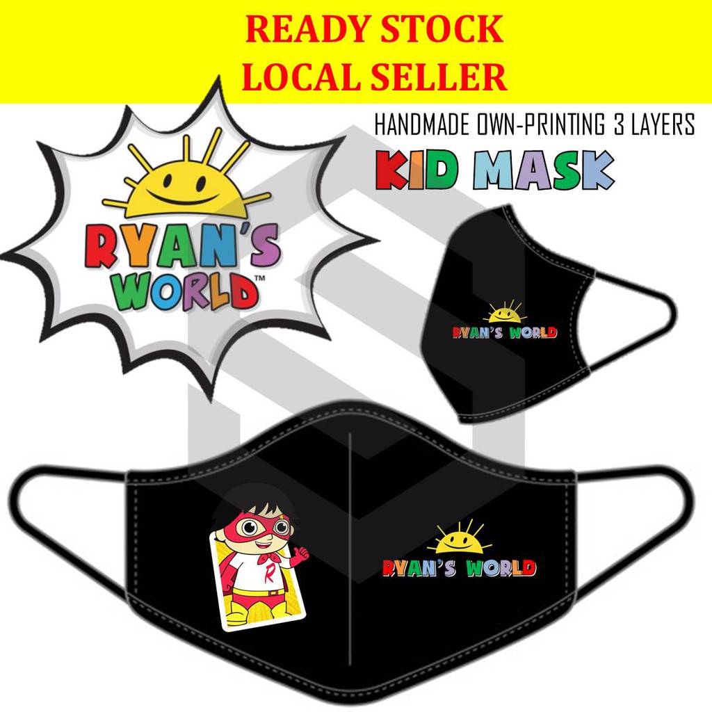 Ryans World Mystery mask / Ryan Toys Review / Ryan Toy (หน้ากากแฮนด์เมด 3 ชั้น) 1/2 – AND LIMITED
