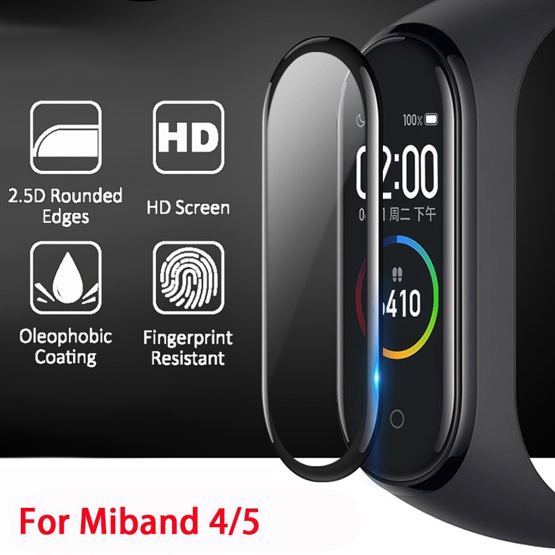 ฟิล์มกันรอย Mi Band 4/5/6/7/8 /9/10 สายรัด Xiaomi ตัวป้องกันหน้าจอป้องกันการระเบิด / รอยขีดข่วน