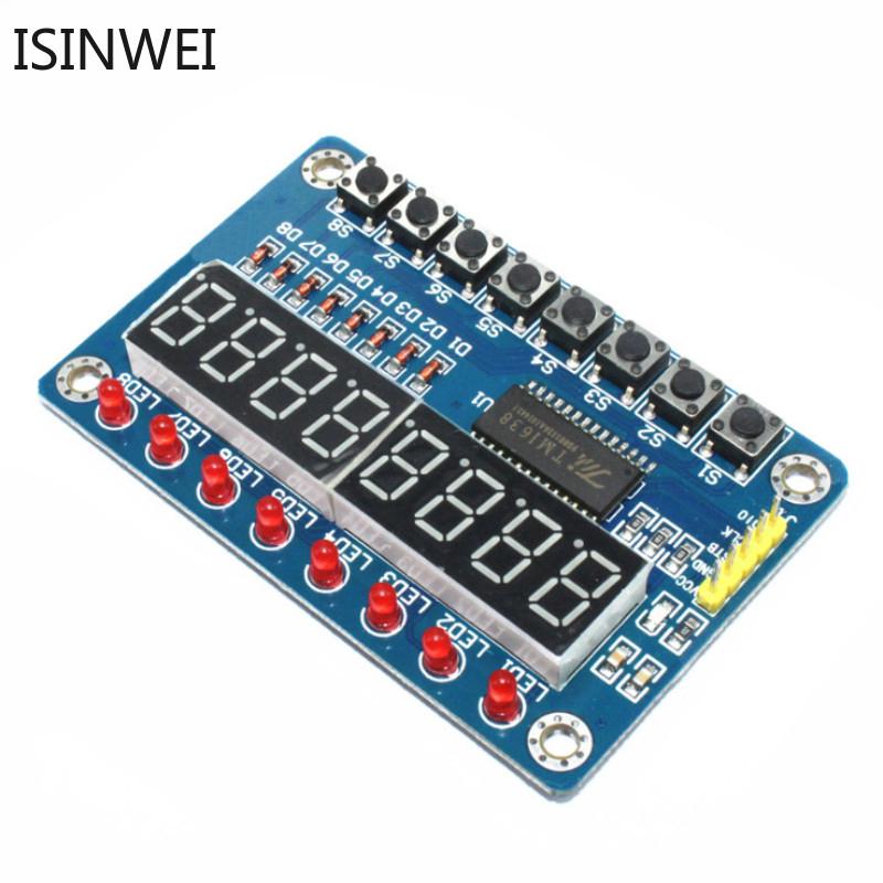 TM1638 Module Key Display For AVR Arduino New 8-Bit Digital LED Tube 8-Bit