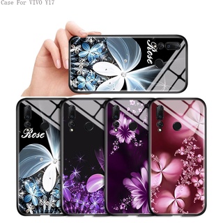 VIVO Y17 Y15 Y15S Y15A Y01 Y12 Y11 Y19 Y21 Y21S Y33S Y55 Y55S Y66 Y65 2019 เคสวีโว่ สำหรับ Case Womens Lilac Flower เคส เคสโทรศัพท์ เคสมือถือ