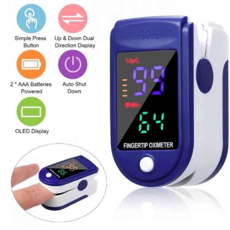 Pulse Oximeters เครื่องวัดออกซิเจนในเลือด วัดออกซิเจนปลายนิ้ว วัดอัตราการเต้นของหัวใจพกพา 🔥พร้อมส่ง