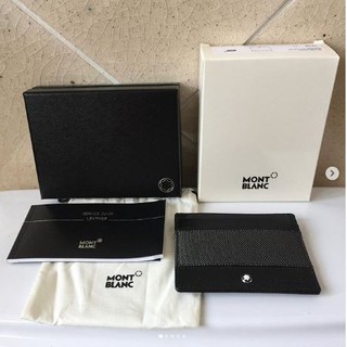 ที่ใส่บัตร Name card holder แบรนด์ MONT BLANC ของแท้ ใส่นามบัตร ใส่บัตรเครดิต ใส่การ์ด ที่ใส่บัตร สวยหรู ของใหม่  มือ 1