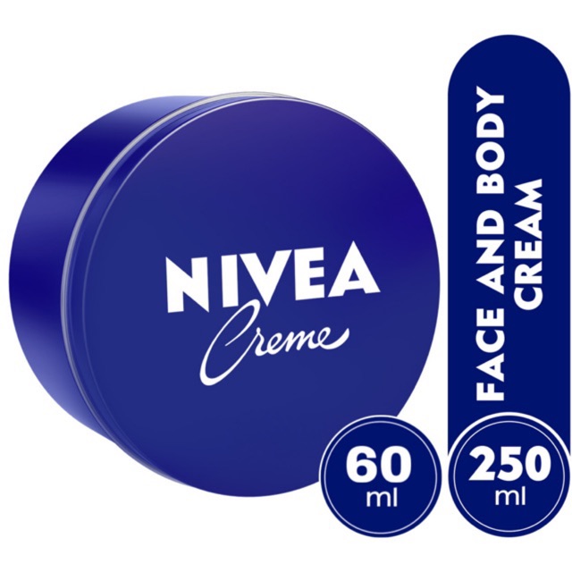 NIVEA Creme 60 250 ml มล นีเวีย ครีม ตลับน้ำเงิน Face and body cream