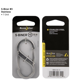 NITE IZE S-BINER รุ่น SB3-03-11 สีขาว