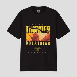 Uniqlo เสื้อยืด แขนสั้น พิมพ์ลายมังงะ (UT) (Demon Slayer Series) สําหรับผู้ชาย