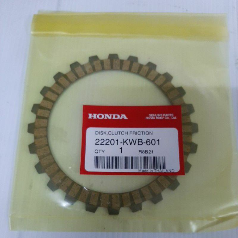 แผ่นคลัชแท้ศูนย์Wave-110i(09-11),CZIราคาแผ่นละ เท้า)(22201-KWB-601)22201-KWW-741