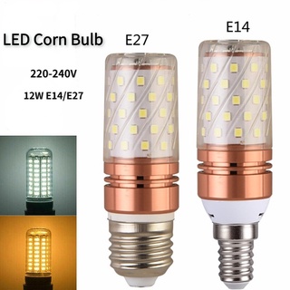 หลอดไฟไฮไลท์ LED E14 E27 12W ประหยัดพลังงาน ขนาดเล็ก สามสี สําหรับครัวเรือน