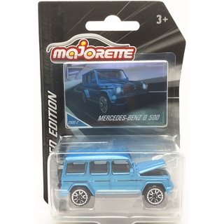 Majorette Mercedes Benz G500 - Series 7 - Metallic Blue Color /Wheels OF5VB /scale 1/61 (3 inches) Package with Card