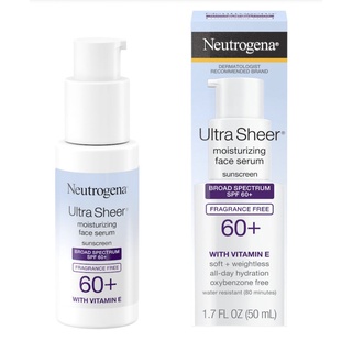 Neutrogena  Ultra Sheer® Oil-Free Face Serum With Vitamin E SPF 60+,70+55+ มีหลายสูตร