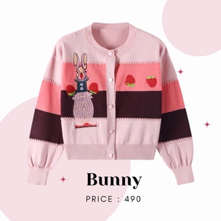 เสื้อแขนยาว Bunny งานเกาหลีนำเข้า งานปัก เนื้อผ้านิ่มงานผ้าอย่างดี