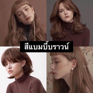 Bambi brown น้ำตาลอ่อน หม่นๆ ทรีทเม้นท์เปลี่ยนสีผม