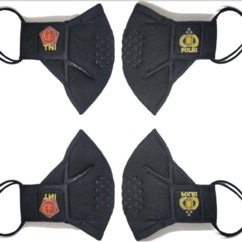 TOMO LIFEMASK MASK/FASHION POLICE MASK WITH POLICE AND TNI LOGO