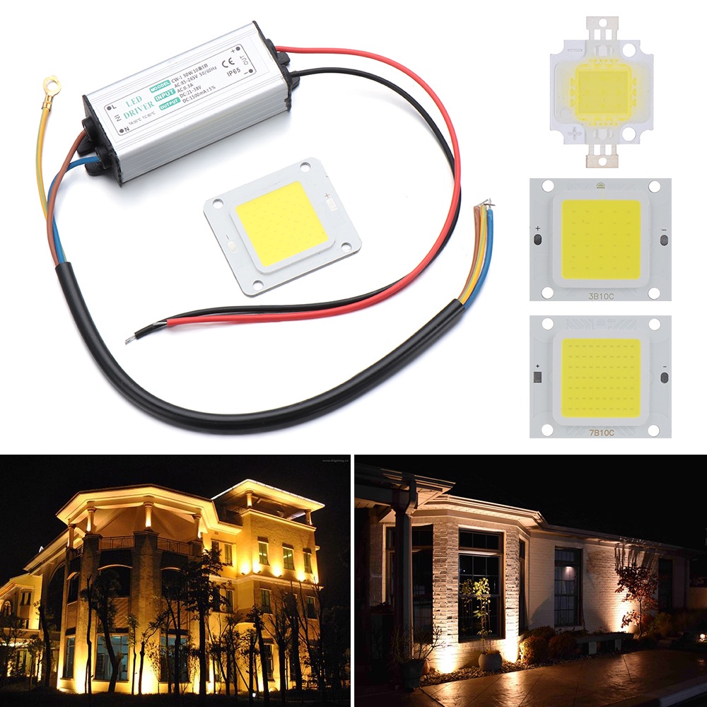 ☆YOLA☆ High Bright LED COB Chip DIY Floodlight Spotlight 10W 20W 30W 50W  70W 100W Light Source White/ Warm white New AC 85-265V For Flood Bulb Lamp  with Power Supply Driver/Multicolor |