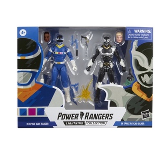 Hasbro Power Rangers Lightning Collection In Space Blue Ranger and Silver Psycho Ranger