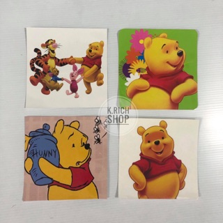 สูญญากาศ ติดแผ่นภาษี พรบ. รถยนต์ ลาย#pooh #หมีพูห์ มีหลายแบบให้เลือกค่ะ(1 ชิ้น)