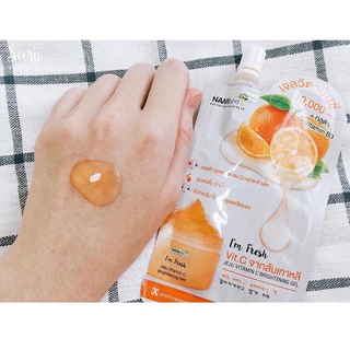 Nami Im Fresh jeju vit c brightening gel นามิ แอม เฟรช เชจู วิตามิน ซี ไบรท์เทนนิ่ง เจล **1 กล่อง มี 6 ซอง**