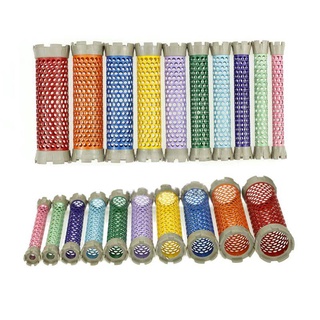 พร้อมจัดส่ง  6ชิ้น/เซ็ตวัสดุอลูมิเนียมCoreผมPerm Rods Anionโลหะลูกกลิ้งผมCurlersคลื่นMarcel Hollow Core Hair Careเครื่อง