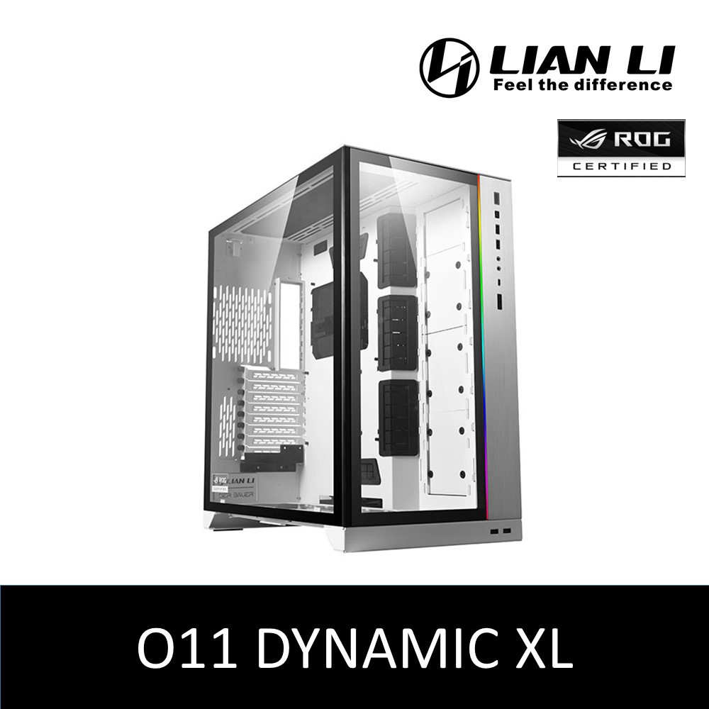 LIAN LI O11 Dynamic XL RGB ROG มีใบรับรอง E-ATX GAMING CASING - สีขาว