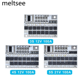 3s/4s/5s Bms 100A คณะกรรมการป้องกันโมดูลเครื่องชาร์จ 3s / 4s / 5 S Bms 12v 16.8 V 21 V 3.7 V 100 A Li - Ion Lmo Ternary Lithium