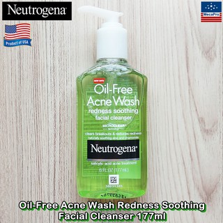 55% Sale!!! EXP: 07/22 Neutrogena® Oil-Free Acne Wash Redness Soothing Facial Cleanser 177ml นูโทรจีนา เจลล้างหน้า