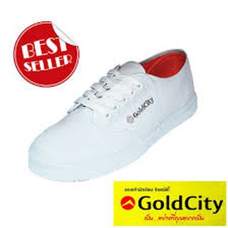 รองเท้าผ้าใบนักเรียน GOLD CITY รหัสสินค้า 205S สีขาว SIZE 27-36