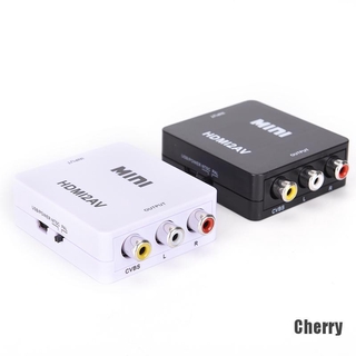 (Cherry) ตัวแปลงวิดีโอ Hdmi เป็น Rca Av Cvbs Hd 1080P Mini Hdmi2Av