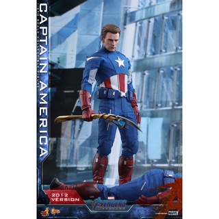 🕊️พร้อมส่ง ฟิกเกอร์ โมเดล ของสะสม Hot Toys MMS563 Avengers: Endgame 1/6th - Captain America (2012 Version)