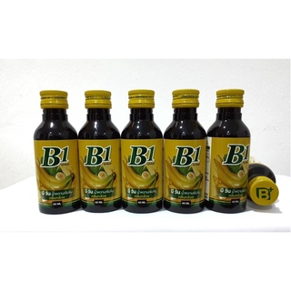 กล้วย B1 น้ำหวานรสกล้วยสูตรเข้มข้นปริมาณ 60 ml. ( 5 ขวด )