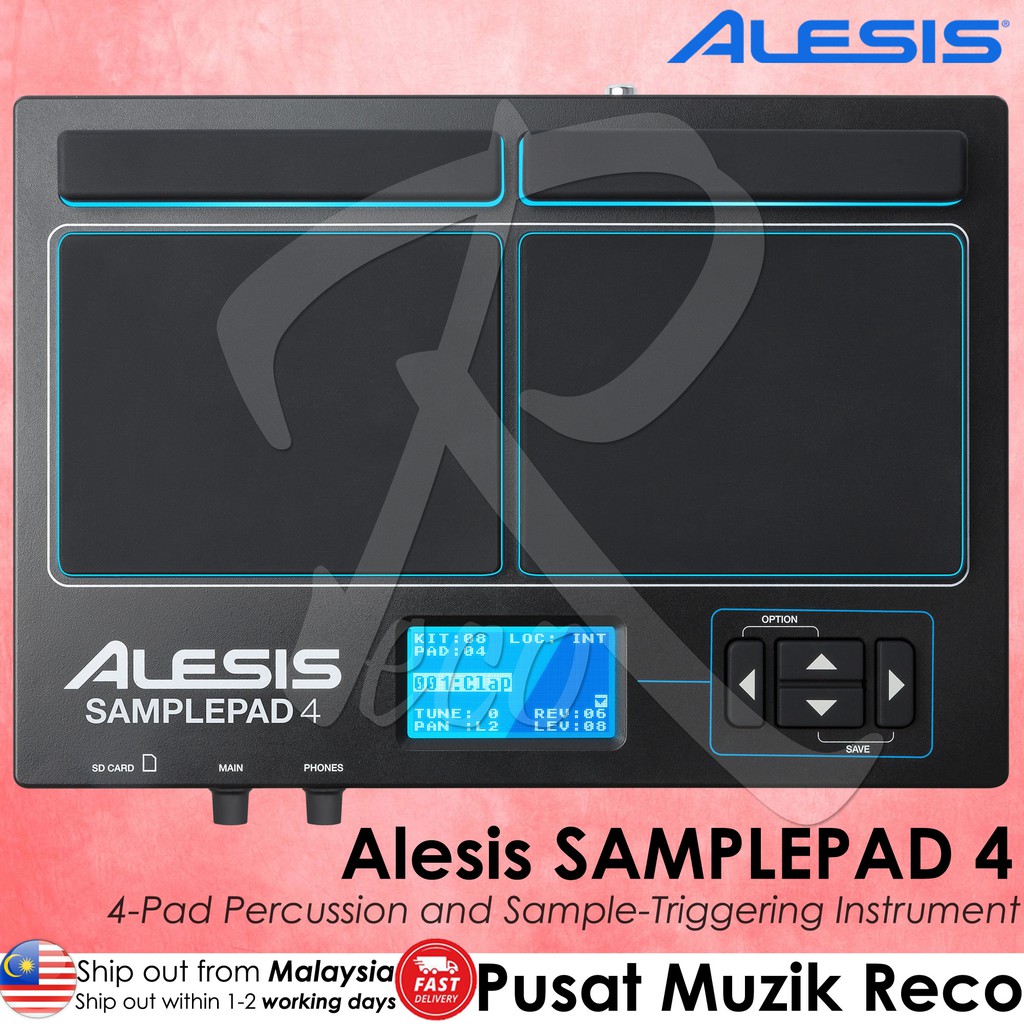 Alesis SamplePad 4 Compact Percussion Pad และตัวอย่าง