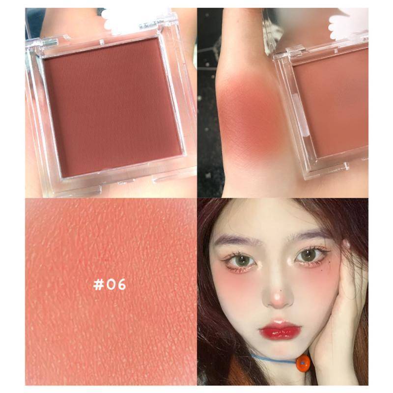 พาเลทบลัชออนปัดแก้ม สีแดงพีช ติดทนนาน มี 6 สี