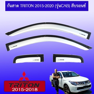 กันสาด/คิ้วกันสาด Mitsubishi TriTon 2015-2020 มิตซูบิชิ ไทรทัน 2015-2020 แคป สีบรอนซ์