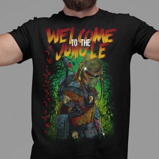 ขายดี เสื้อยืด พิมพ์ลาย Welcome to the Jungle Mens ENchdj17ILegpe37 สไตล์คลาสสิก สําหรับผู้ชายS-5XL