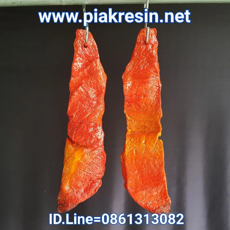 โมเดล หมูแดงปลอม เรซิ่น แบบC4 ชิ้นละ 320 บาท กว้าง 6 ยาว 27 หนา 1.9 CM รูปโชว์ด้านหน้าด้านหลัง ราคาต่อ 1 ชิ้น
