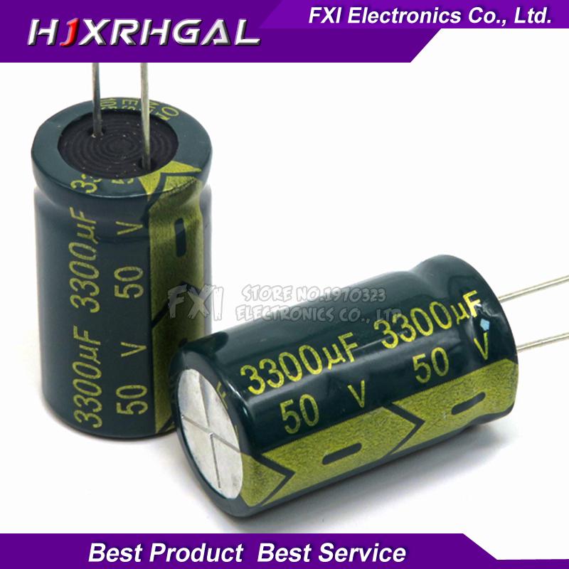 10PCS 50v3300uf 3300uf50v 18*30 50v 3300uf 18x30 Electro Electrolytic capacitor