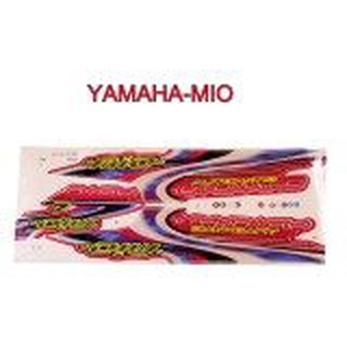 A สติ๊กเกอร์ติดรถมอเตอร์ไซด์ สำหรับ YAMAHA -MIO  รุ่นเครือบเงา ปี2006 สีชมพู