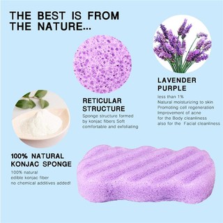 พร้อมส่ง🇹🇭 ฟองน้ำ ใยบุก ธรรมชาติ 100% เกรดพรีเมี่ยม นุ่ม อ่อนละมุนต่อผิว Natural Konjac sponge 100% ฟองน้ำ สำหรับเด็ก