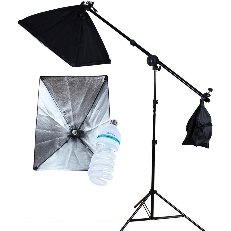 ชุดไฟสตูดิโอ Softbox X3 1 Holder พร้อม Top Light และหลอดไฟ LED