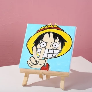 ภาพระบายสีตามตัวเลข DIY 20×20 ซม. 50 ลาย | พร้อมเฟรมไม้ + อุปกรณ์ครบ | Paint by Numbers ตกแต่งบ้าน