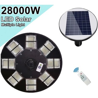 โคมไฟถนน UFO MP 16 ช่องLED 23000W -  28000W Square Light โคมไฟโซลาร์เซลล์ พลังงานแสงอาทิตย์ Solar Street Light