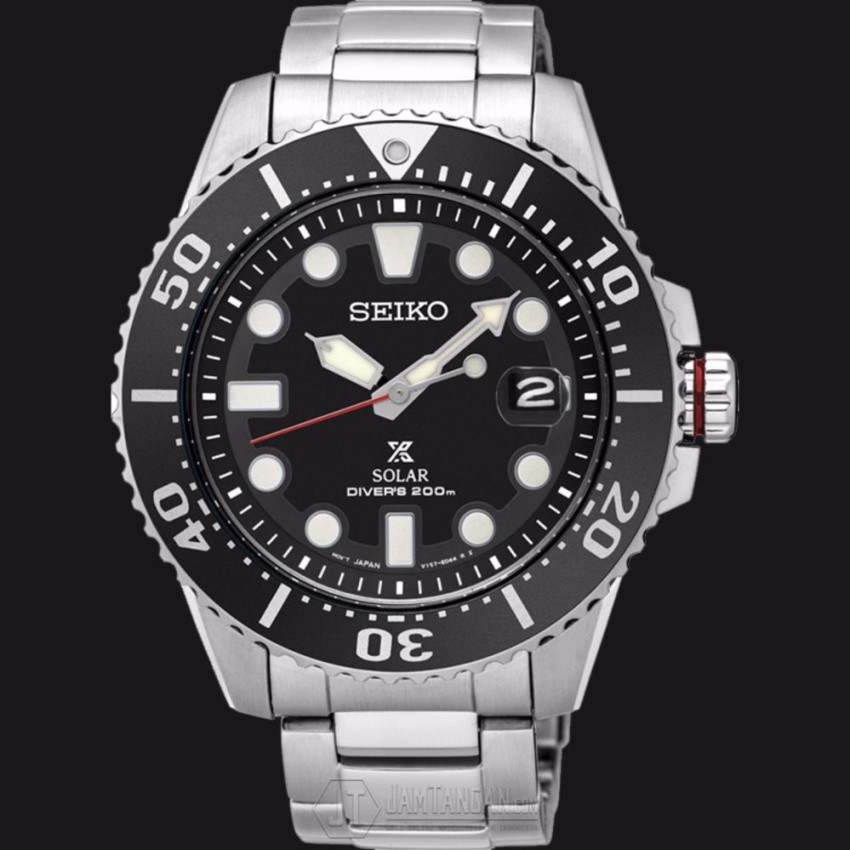 Seiko นาฬิกาผู้ชาย Prospex Solar 200m Diversรุ่นSNE437P1-Black