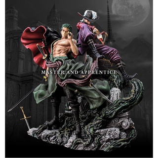 [ส่งฟรี] โมเดล One Piece GK Faith Lower Song Fetters Master and Apprentice Eagle Eye Scene สูง 36 cm.