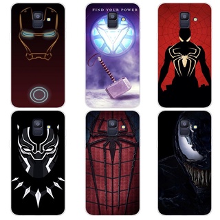 เคส ซัมซุง Samsung Galaxy A6 A6+ A6 Plus Case การ์ตูน Spider Man เคสซิลิโคน Soft TPU โทรศัพท์มือถือ Back เคส