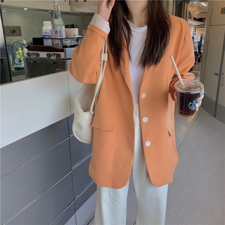 พร้อมส่ง💕 Orange Blazer เสื้อเบรเซอร์