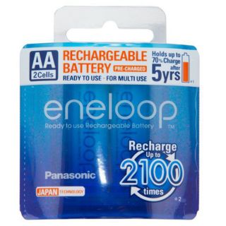 Eneloop ถ่านชาร์จ AA 2 ก้อน Panasonic